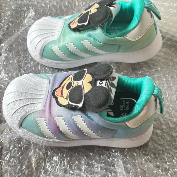 Adidas Disney Toddler Mickey Mouse Superstar 360 Shoes Sneakers - Picture 5 of 6